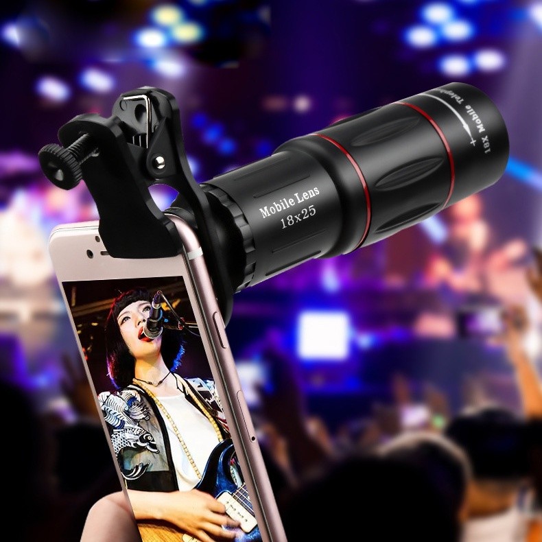 18X Handphone HD Lensa Kamera Zoom Cam Lensa Tele Tele Zoom Lens Tele Zoom Lens Universal 18X25