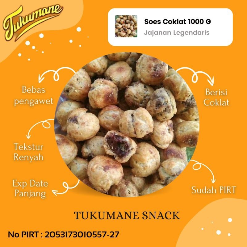 

Olivoliv Snack Soes Cokelat / Sus Kering Isi Coklat 1 Kg