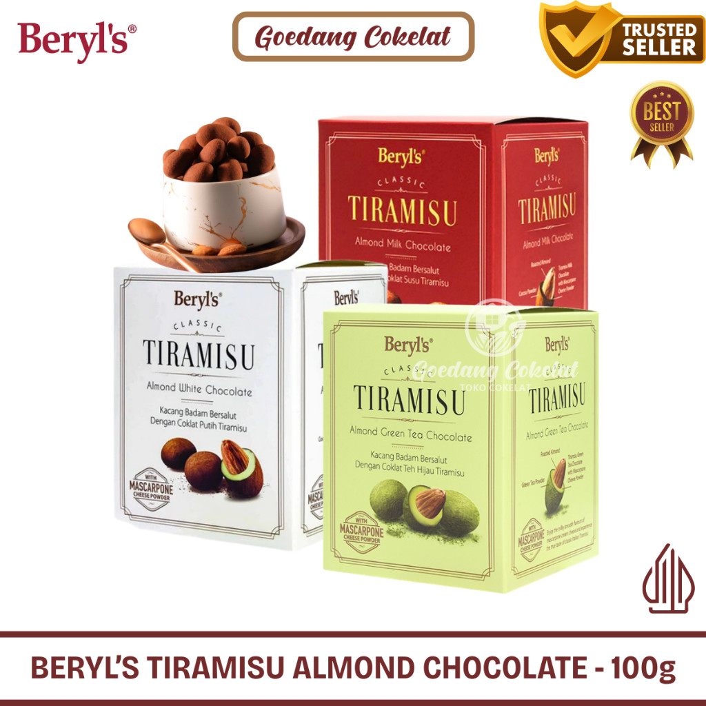 

Olivoliv Snack Beryls Classic Tiramisu Almond Green Tea Milk White Chocolate Beryl'S Coklat Malaysia