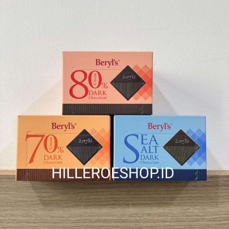 

Olivoliv Snack Coklat Beryls 60Gram Sea Salt Dark Chocolate 70% 80% Beryl'S