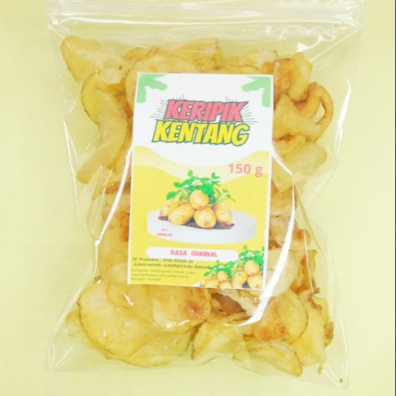 

Olivoliv Snack 250 /150 Grm Keripik Kentang Original /Cemilan Kekinian / Snack / Cemilan Terlaris/