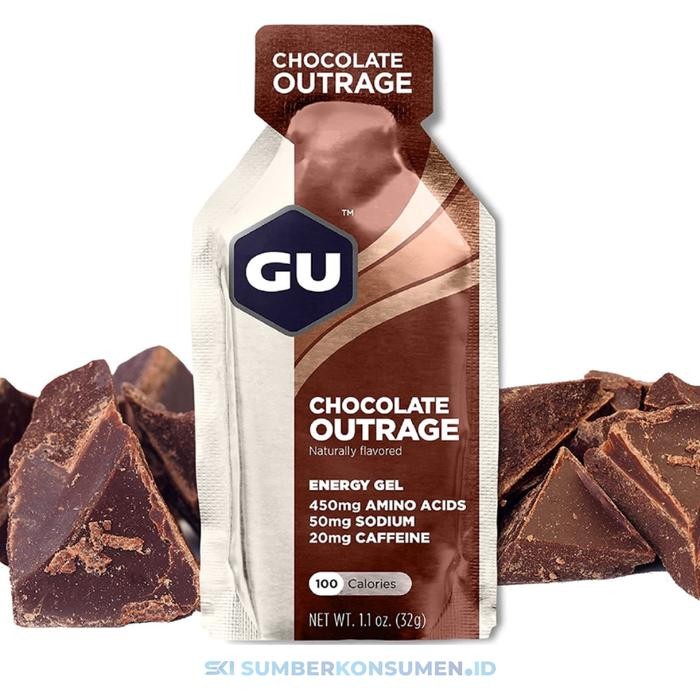 

JTTOP" GU ENERGY GEL CHOCOLATE OUTRAGE / SUPLEMEN FITNES OLAHRAGA FITNES