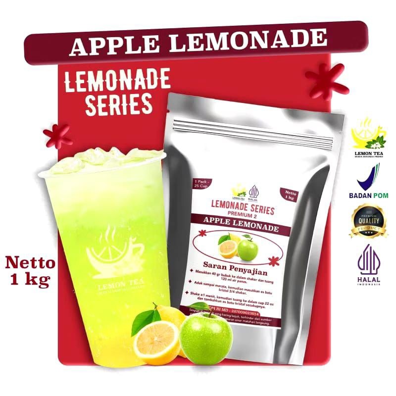 

Bubuk minuman 1 KG / Tea - Green Tea - Lemonade - Selasih Tea - Black thai tea / PREMIUM 2