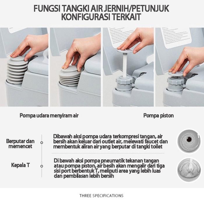 JF Toilet Portable untuk Camping or Manula/toilet bergerak/toilet luar