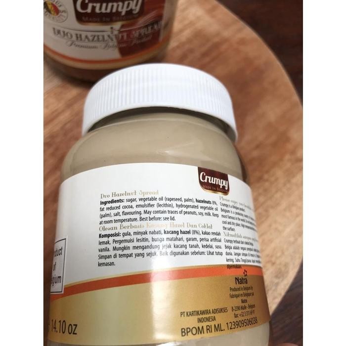 

JTTOP" CRUMPY DUO HAZELNUT SPREAD / SELAI HAZELNUT COKLAT 400GRAM