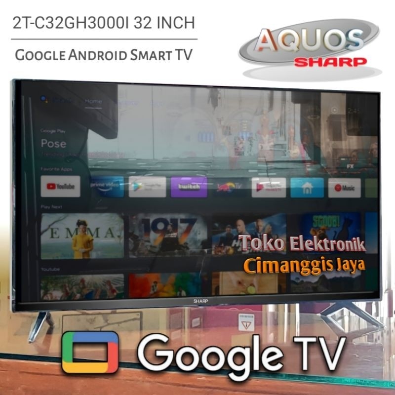 Google android smart tv led Sharp 32 inch digital