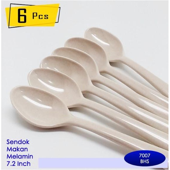 New ` Sendok Makan Melamine Onyx Sendok Melamine Tebal Sendok Onyx 6Pcs