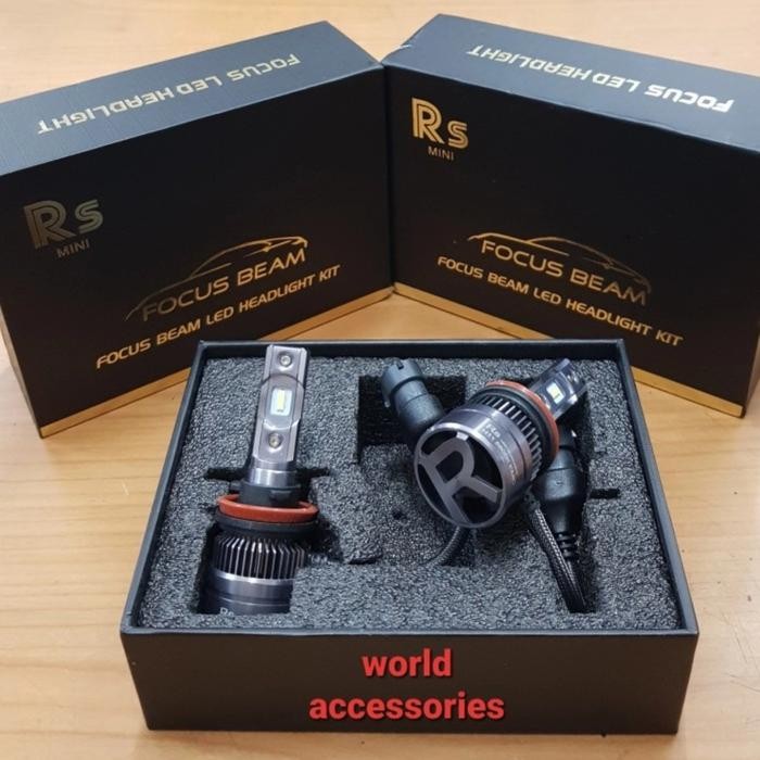 Bolam led rs mini h11, hb3, hb4, h7, h1,h4 fastbright putih - premium