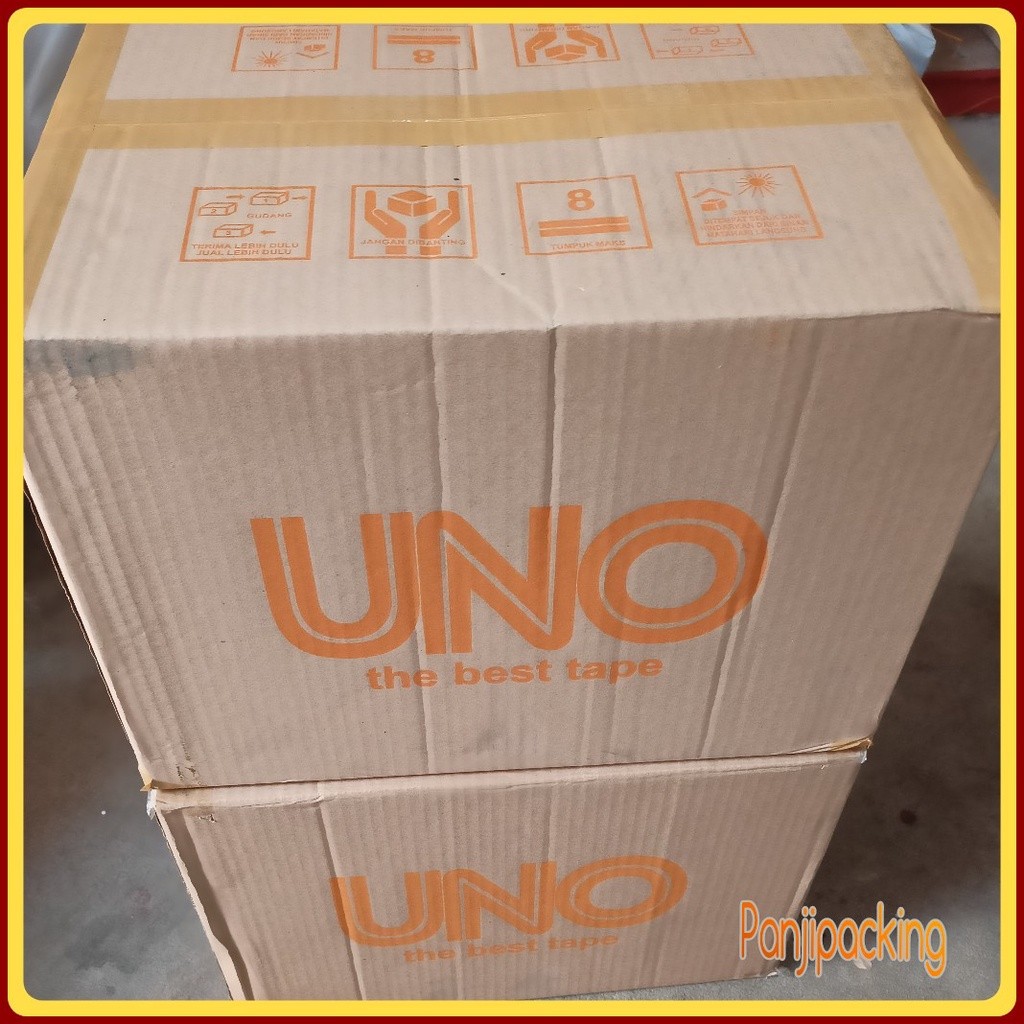 

Lakban Bening / Coklat 1 dus 45mm x 50Y Solatip 72 roll Murah Uno Bandung IPS