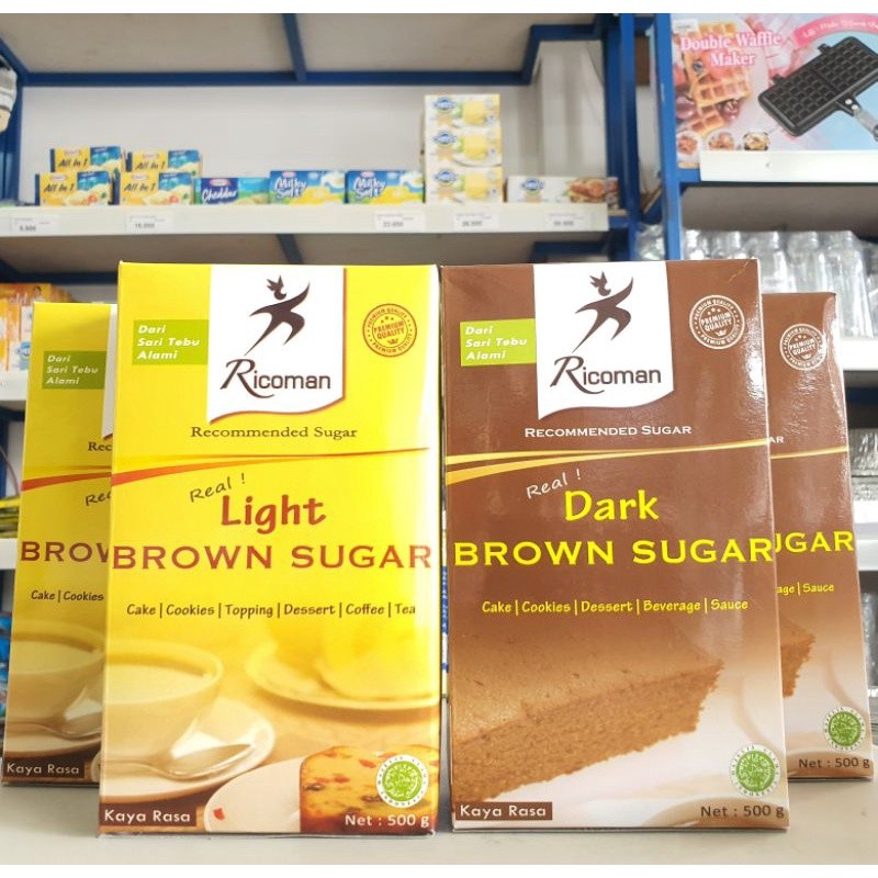 

Ricoman Dark Brown Sugar 500Gr / Light Brown Sugar 500Gr
