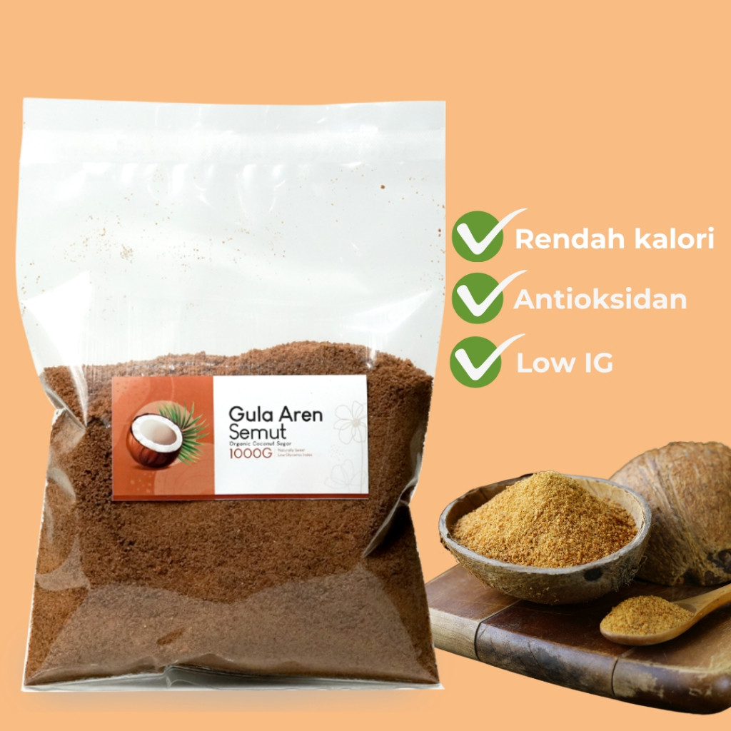 

Gula Aren Bubuk Organik 1 Kg Sugar Palm Brown Sugar Original