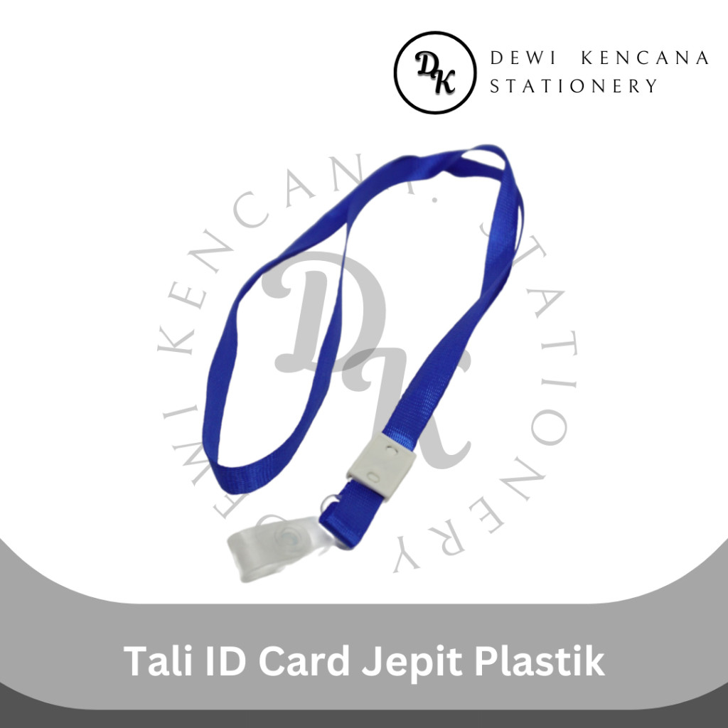 

Tali ID Card Jepit Plastik 1 Bal Isi 100 Pcs / Lanyard ID Card