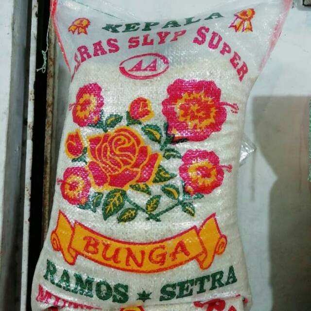 

Beras Cap Bunga Ramos Centra 10kg 20kg Bebas Pewangi