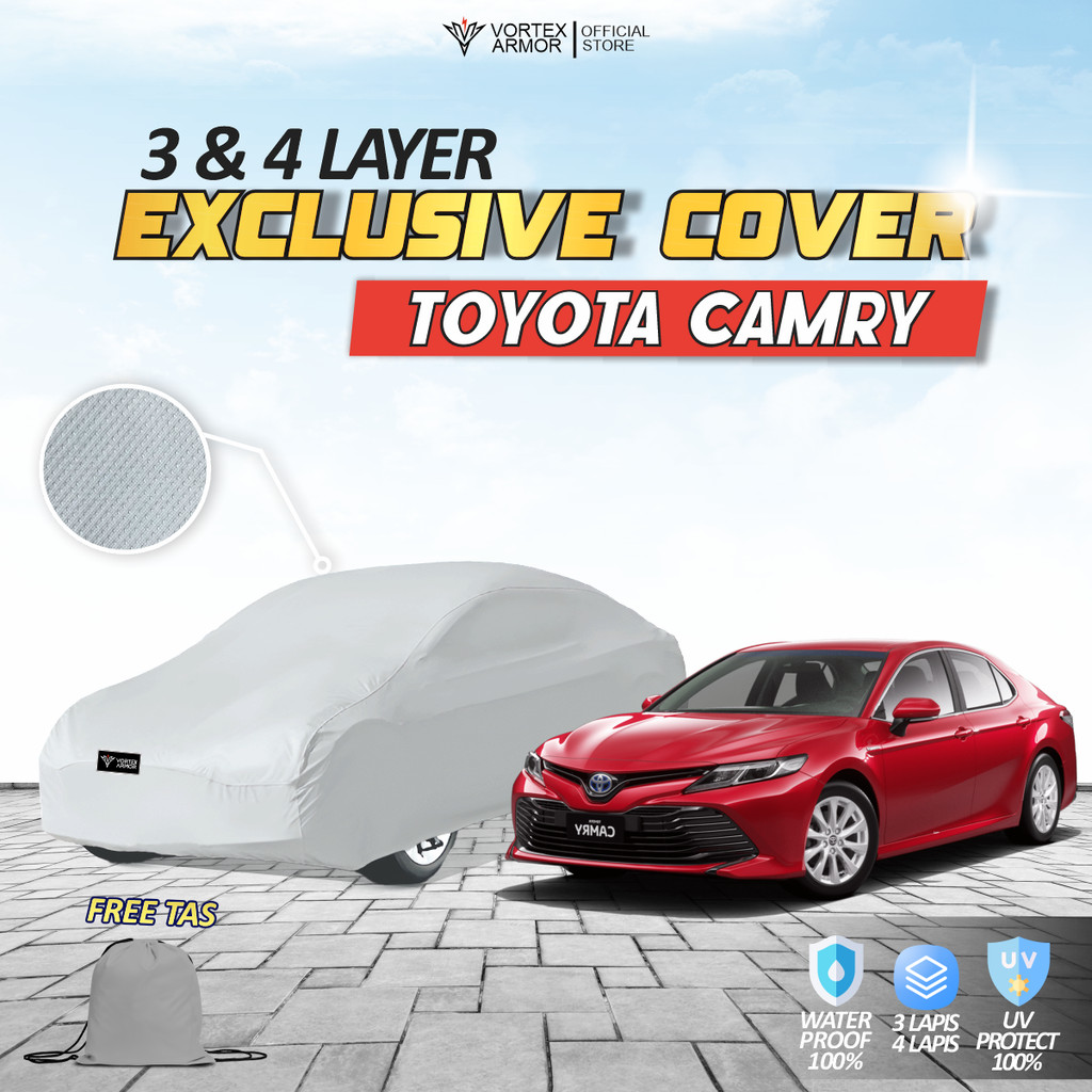 Cover Mobil 3 & 4 Lapis Toyota Camry Exclusive – Waterproof, Anti UV, Outdoor