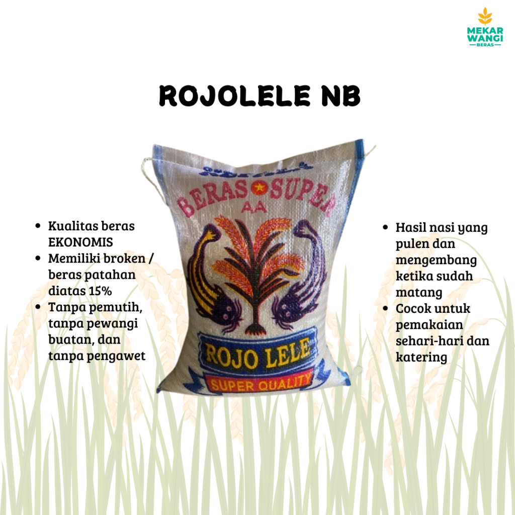 

Beras Ekonomis Rojolele 5kg Tanpa Pengawet