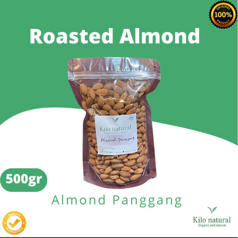 

Roasted Almond Whole 500gr / Almond Panggang Utuh 500gr