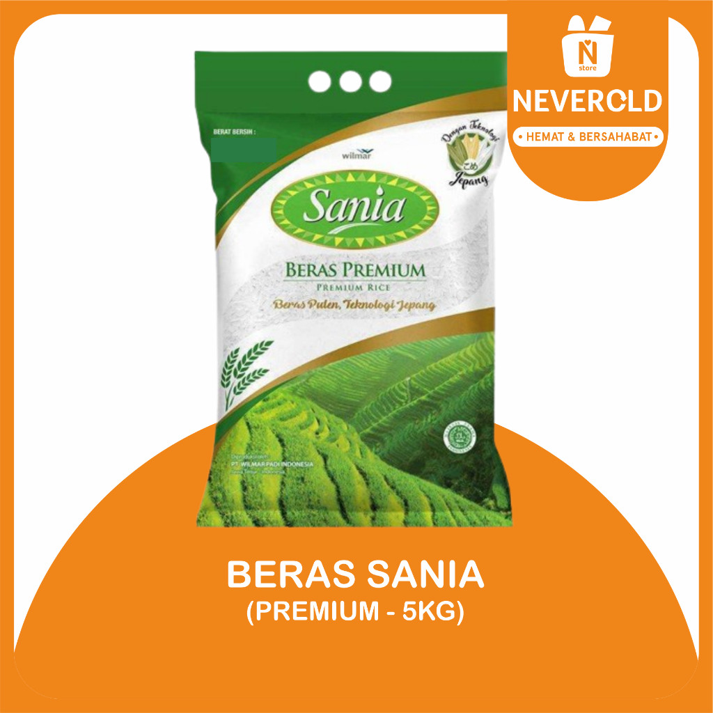 

Beras Sania Premium 5kg Pulen Aman Keluarga