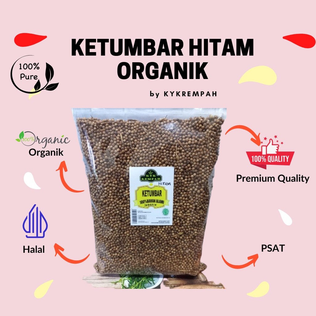

Ketumbar Hitam Organik JSR PREMIUM [ 500 gram] Teh Ketumbar