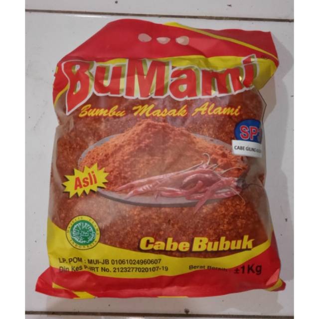 

1 Kg SP3 Kasar BuMami Cabe Bubuk (Tekstur Flakes)