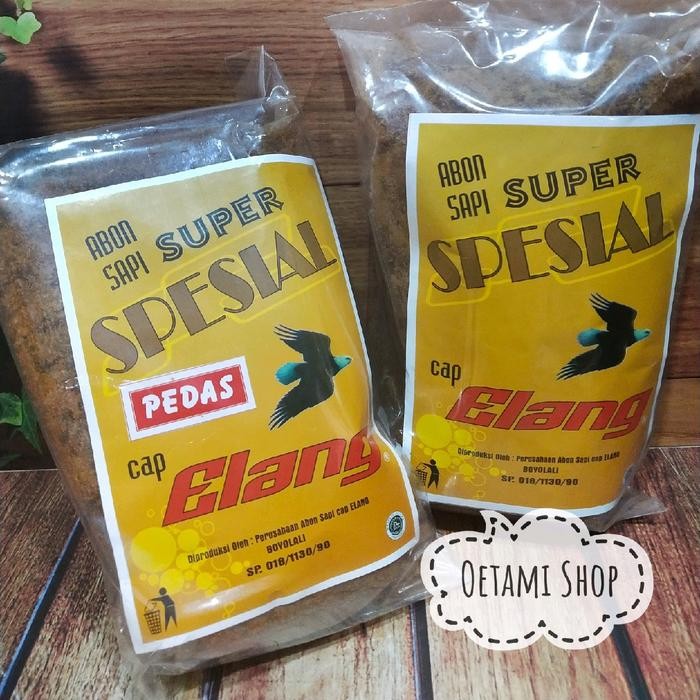 

Abon Sapi Super Spesial cap Elang 250 gr Asli Boyolali