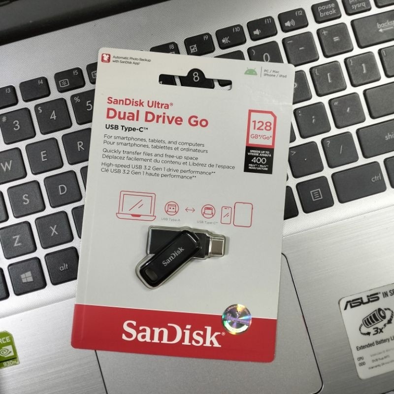 MD Flashdisk Sandisk OTG 16GB Dual Drive Usb Type-C 3.0 Original