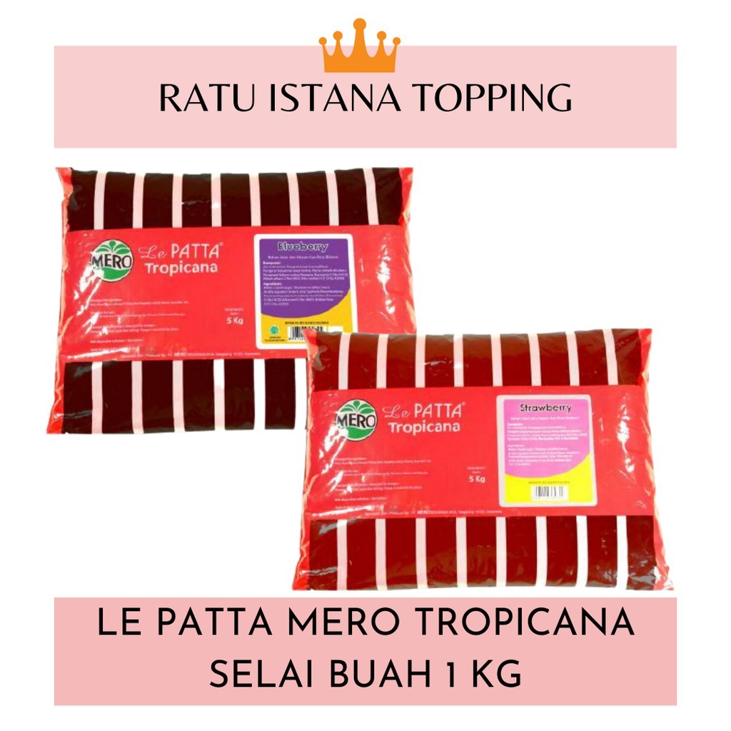 

SELAI BUAH STRAWBERRY BLUEBERRY DURIAN LEPATTA MERO 1 KG TOPING ISIAN OLESAN ROTI BAKAR SUS PIE