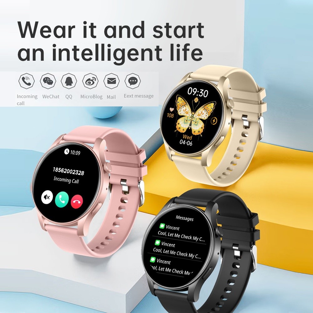 skmei b55s Smartwatch Original Layar AMOLED Jam Tangan Pria dan wanita olahraga Bluetooth Call