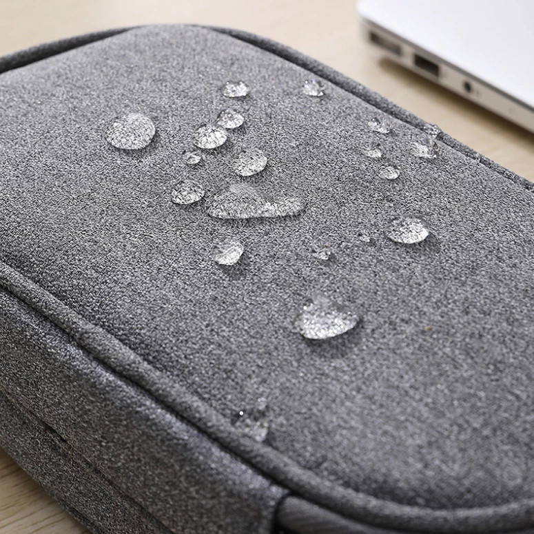 Pouch Dompet Travel Double Layers Mini Storage Organizer Cable Cord