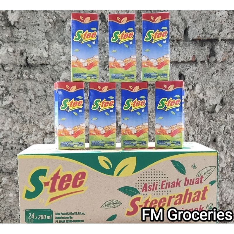 

STee teh 200ml isi 24 S-Tee Teh 200ml isi 24 pcs