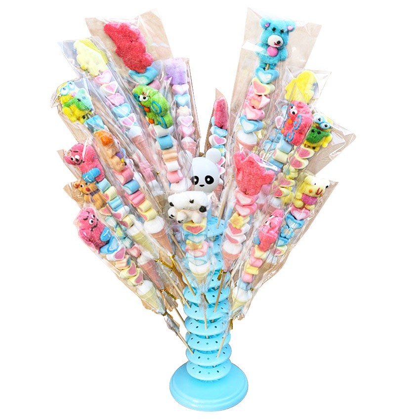 viral Display Piramida Rak Display Permen Standing Plastik Display Lolipop Lolipop Multi Layer