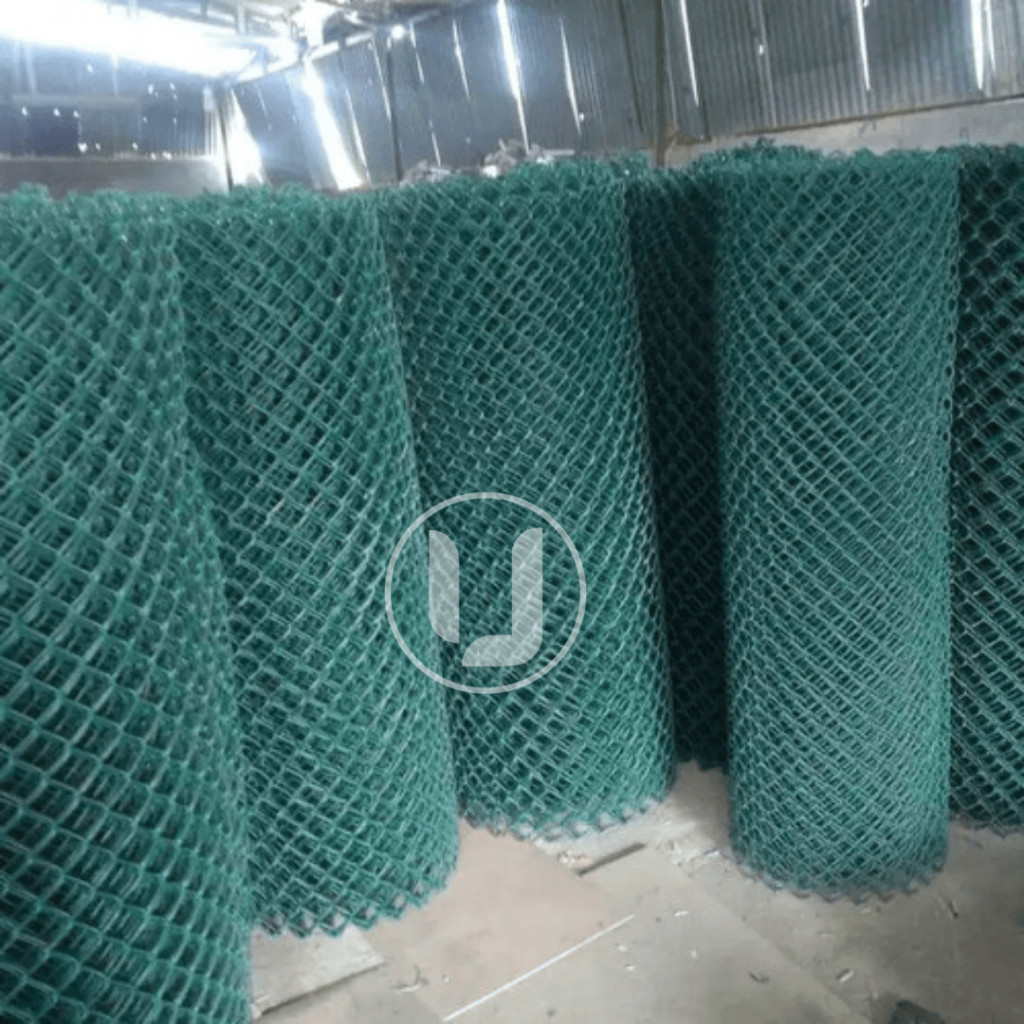 Kawat Pagar Harmonika PVC Tinggi 2 Meter Hijau Permeter