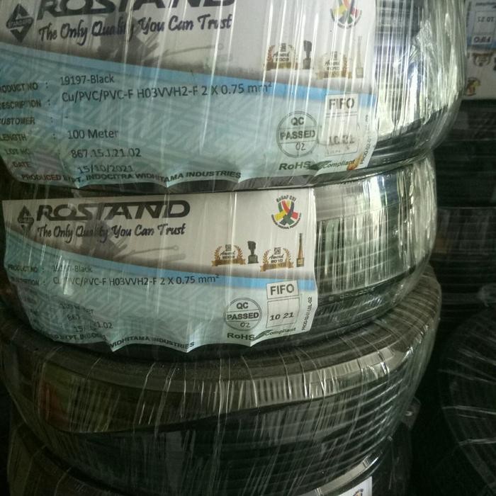 Kabel Oval H03Vvh2-F2 2X0.75@100 M Rostand