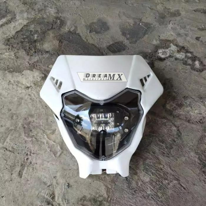 PREMIUM Lampu depan crf 150 l 12 led Batok Headlamp crf 150 l 12 led 2023