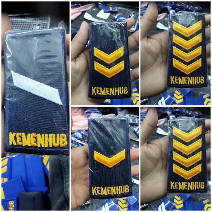 PREMIUM pangkat Kemenhub biru Dongker costum gol