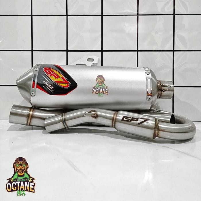 PREMIUM Knalpot Gp7 MAX 4.1 Standard & MAX 4.0 Bore Up WR CRF KLX/DTRACKER