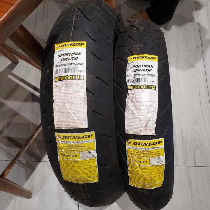 PREMIUM Ban Dunlop 160 60 17 & 120 70 17 Ninja CBR 250 RR