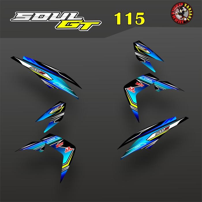 PREMIUM Striping sticker mio soul gt 115 variasi motor yamaha soul gt karbu KEREN Motorcycle