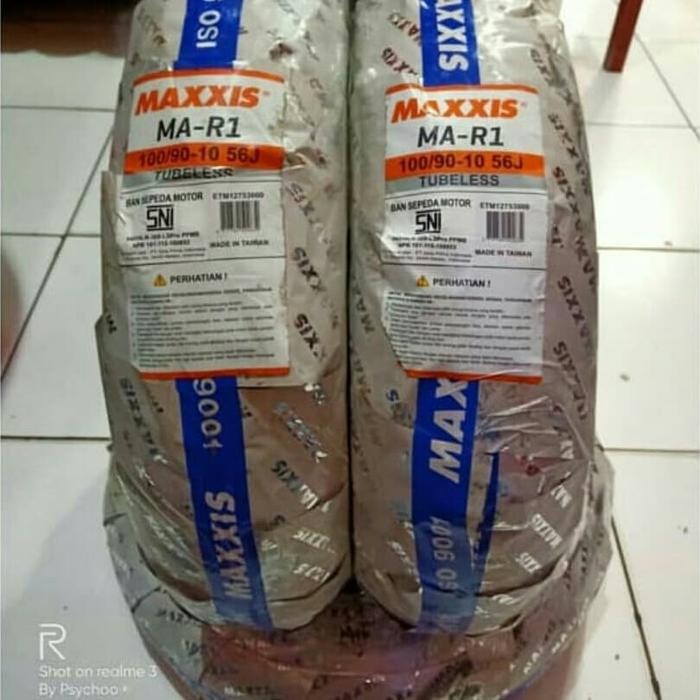 PREMIUM BAN LUAR MAXXIS MA-R1 UKURAN 100/90-10 TUBELESS VESPA