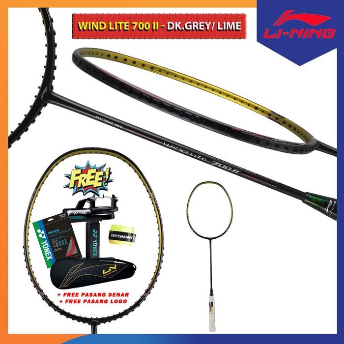 PREMIUM LINING Wind Lite 700 II Raket Badminton Original