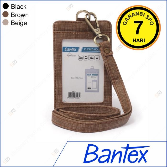 

Id Card Holder Kulit Bantex Potrait + Lanyard (54Mm X 86Mm) Terlaris
