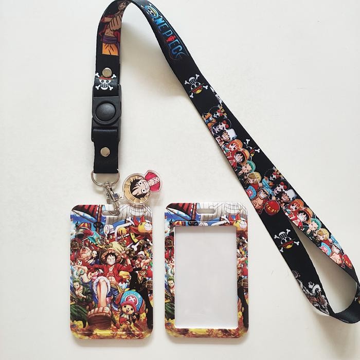 

Id Card Holder Name Tag Lanyard / Kalung Wadah Kartu Anime One Piece 2