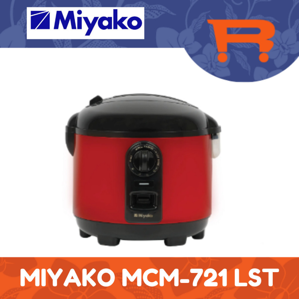 MIYAKO : MCM-721 LST MAGIC COM / RICE COOKER 1.8 LITER 5 IN 1 (RENDAH GULA, LOW SUGAR)