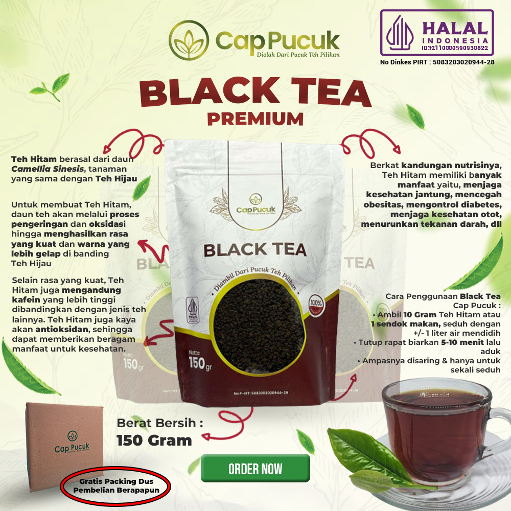 

TEH HITAM / BLACK TEA CAP PUCUK