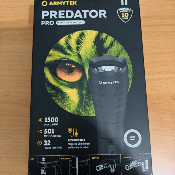 Armytek Predator Pro USB Magnet max 1500 Lumen cool white