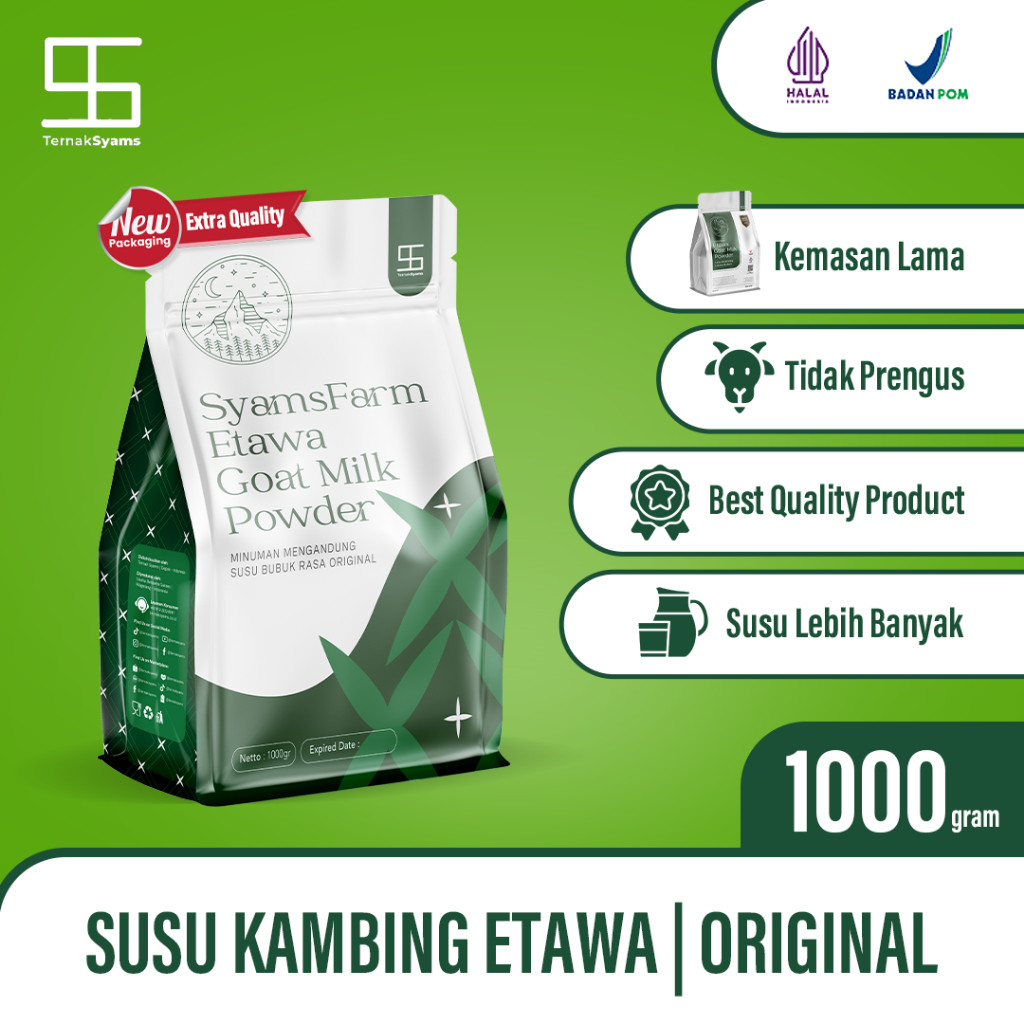 

premium susu kambing etawa bubuk syams 1000 gram