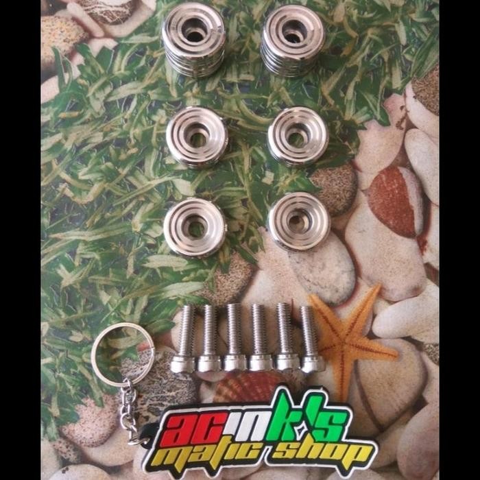 SALE KOIN DEK INJEK MIO SPORTY / SMILE STAINLESS HENG ORI (6PCS)