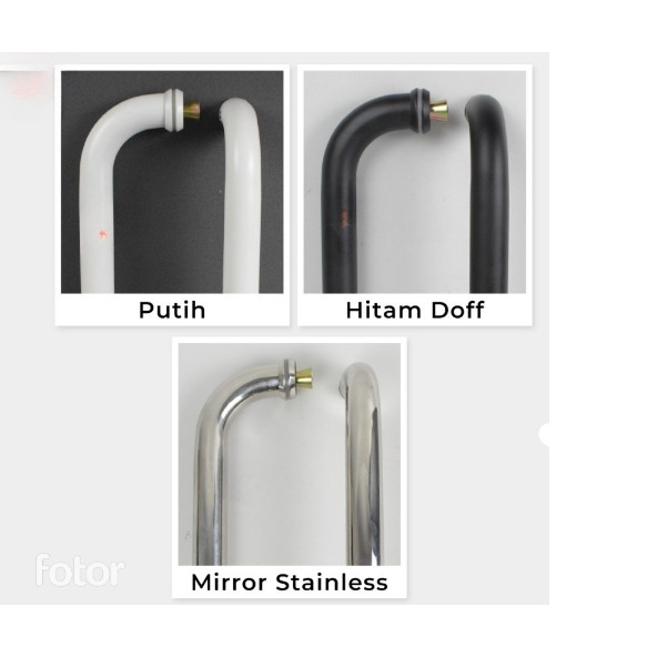 Handle Lengkung / Handle Pisang / Handle Pintu Aluminium Lengkung