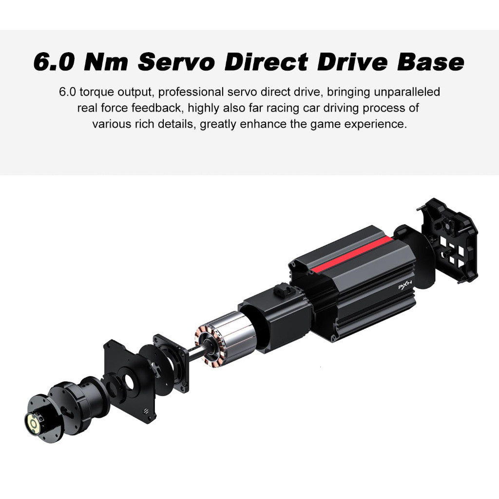 PXN V12 Lite Real Servo Direct Drive Force Feedback Steering Wheel Simulator Racing