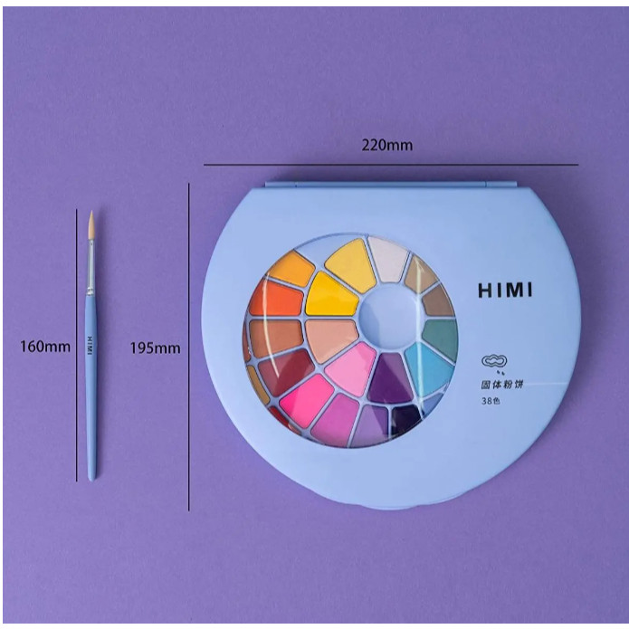 

Meriyah Storee - MIYA HIMI Solid Watercolor Paint Set 24 Colors - Cat Air Lukis Padat Set 24 Warna