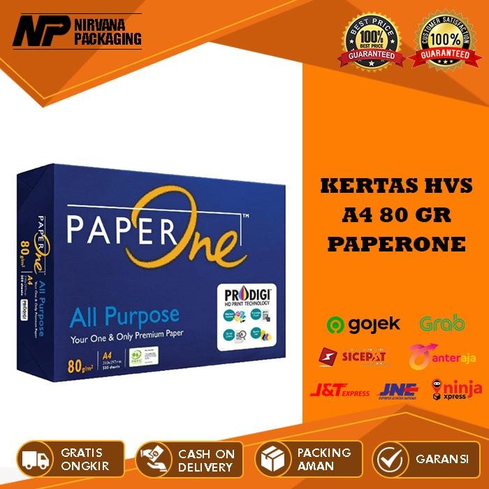 

Terlaris- Kertas Hvs A4 Paperone 80Gr Paper One Print Fotocopy 1 Rim Merah Stationery
